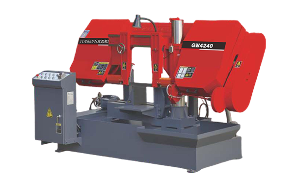 毛嘴镇GW4240双柱卧式带锯床